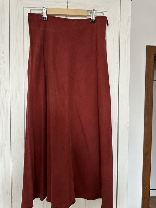 ZARA керемидено червена миди пола размер S