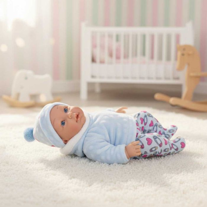 Кукла бебе със звук и зимни дрехи - 36 см