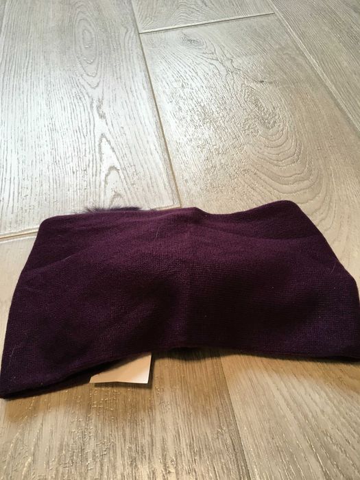 Лента за глава 3 цвята с естествен косъм заек