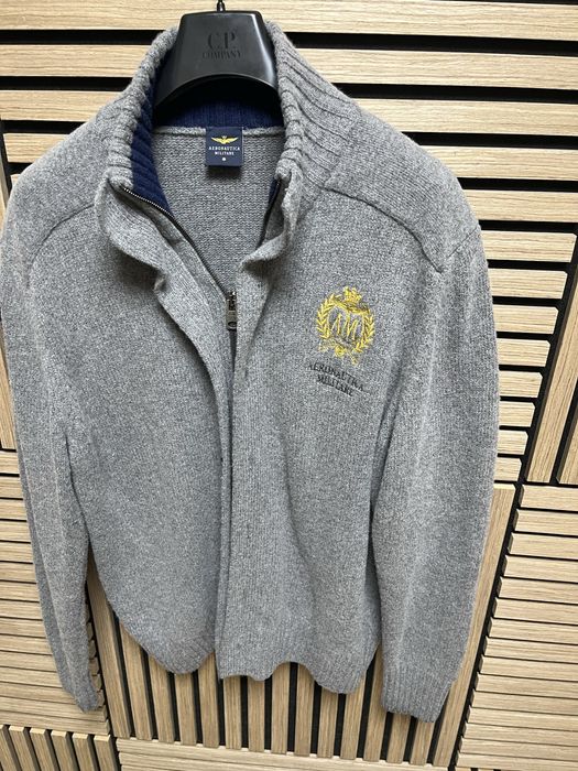 Aeronautica Militare : Вълнено яке/жилетка размер 54/ХЛ / Оригинал