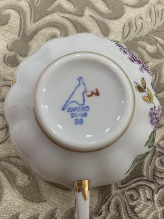 Чайный набор фарфор Сирень