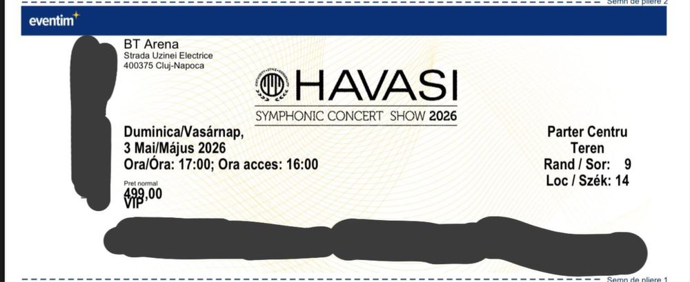 Vand bilete HAVASI