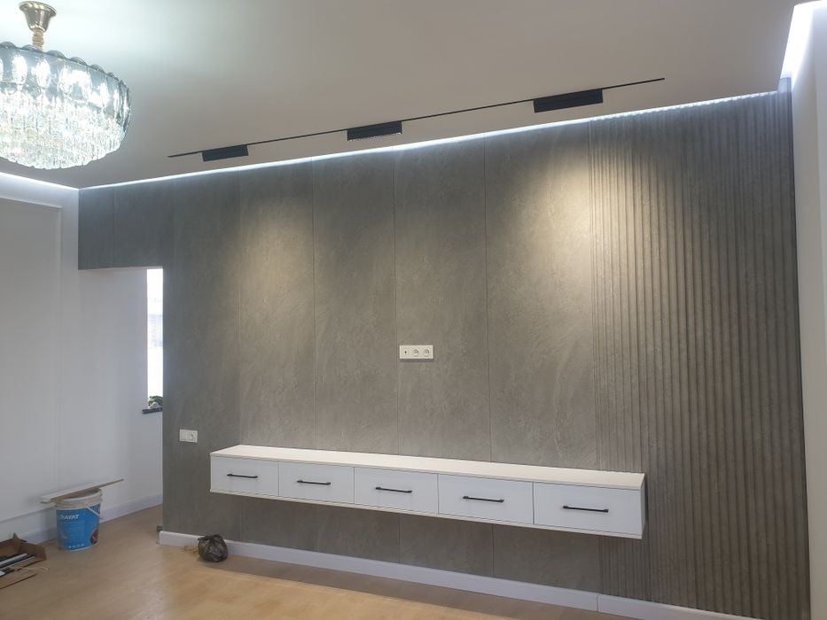 ОТДЕЛКА РЕМОНТ КВАРТИР ПОД КЛЮЧ електрика сантехника гипсакардон кафел