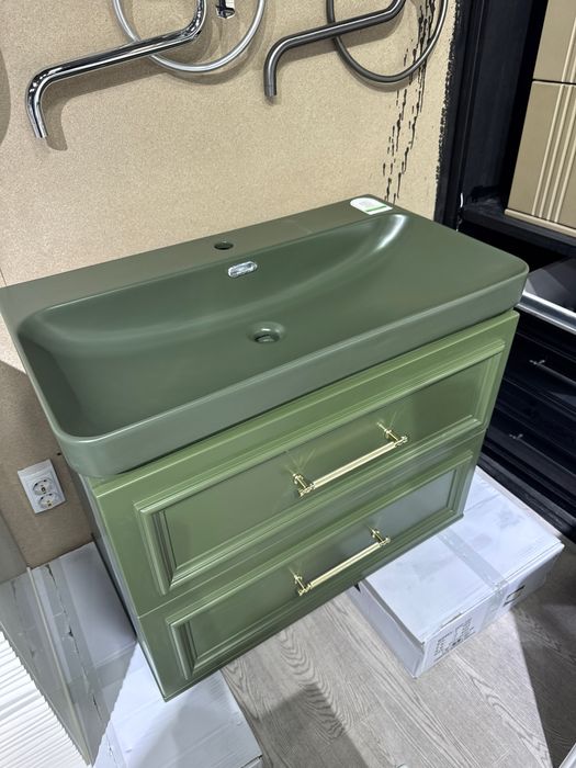 Тумба из ПВС (влагостойкий) с раковиной на любой вкус