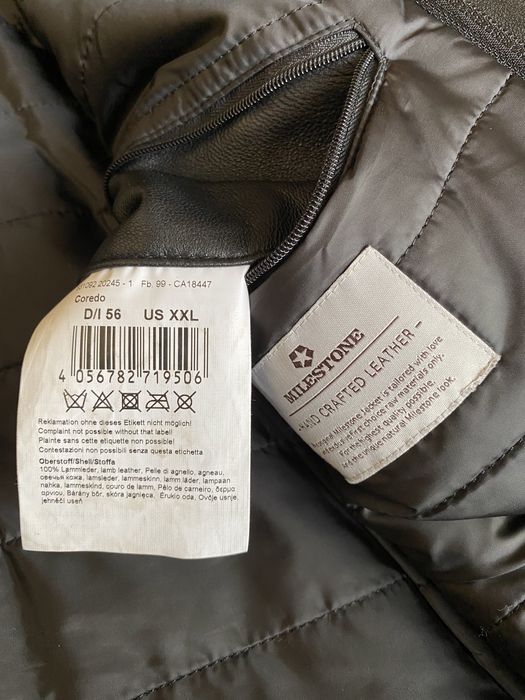 Geaca-haina piele,Milestone,marime 56