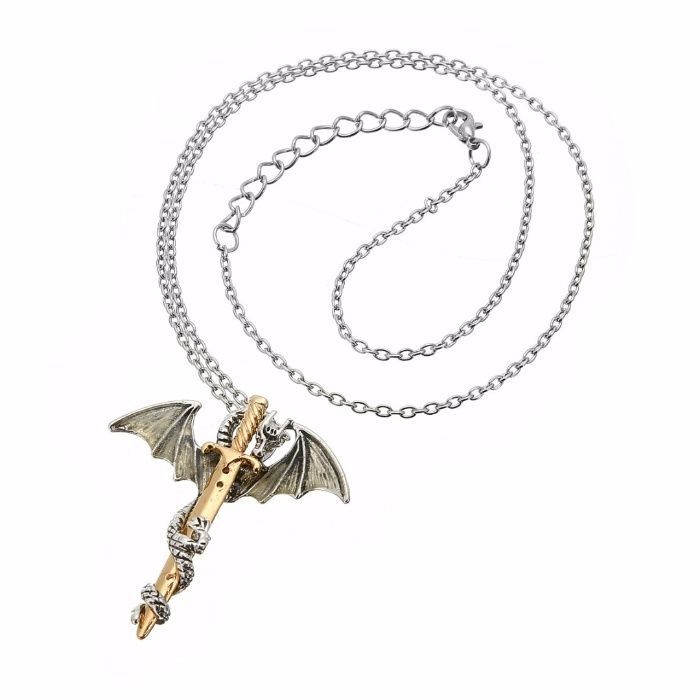 Game Of Thrones колие светещо в тъмното(зелена или синя светлина)