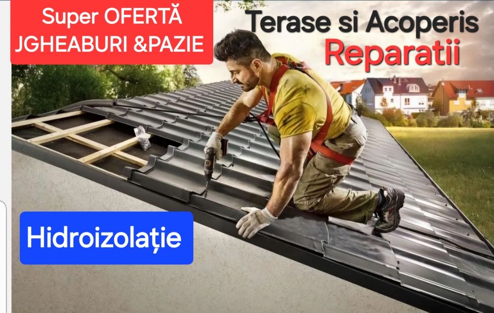 jgheaburi pazie  acoperișuri  reparatii hidroizolatii jgeaburi