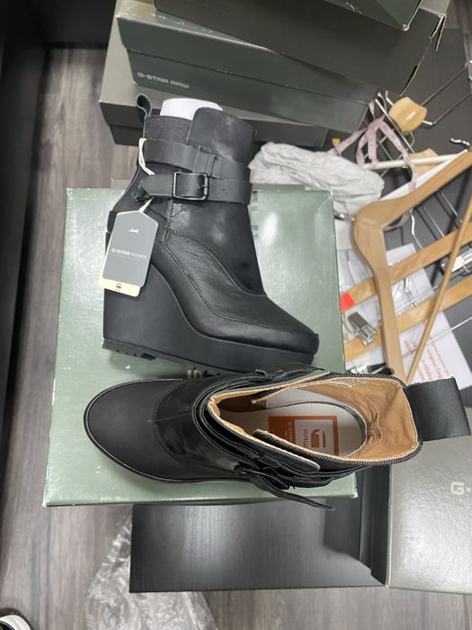 G-star кожени боти