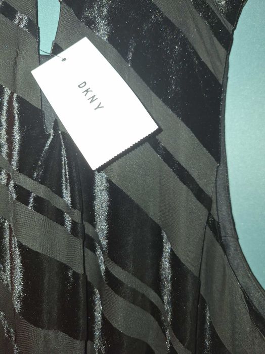 Top dama, negru,DNKY, layer, fara maneci, nou cu etichete, L.