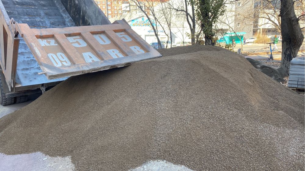 Щебень! Песок! Баласт! Строительный материал!