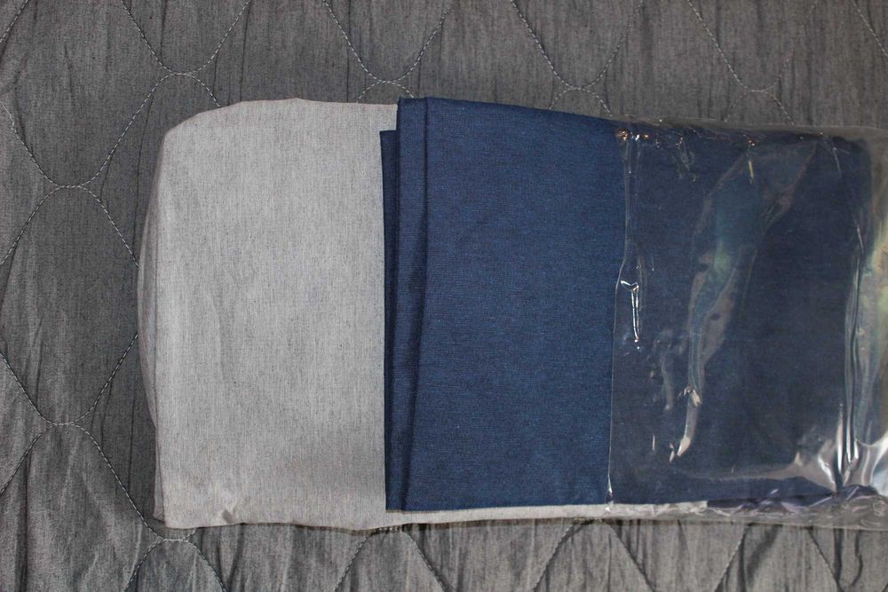 Двоен спален комплект ( 100% памук) долен чаршаф с ластик.