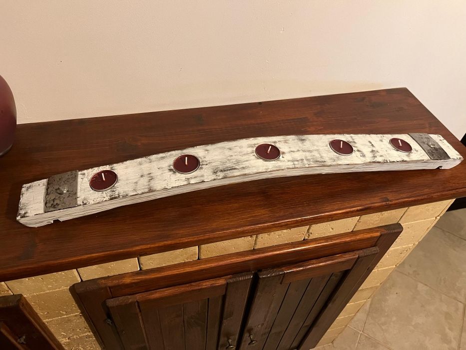 Suport din lemn pentru lumânări