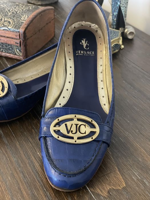 Pantofi din piele Versace Jeans Couture