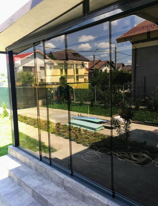 Sticlă armonică Glisantă culisantă pentru terase foisoare balcoane