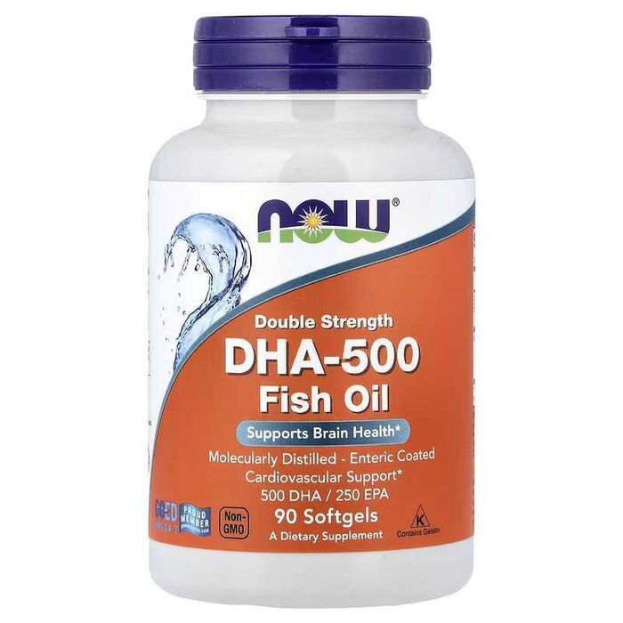 NOW Foods DHA-500 DHA-1000 omega
