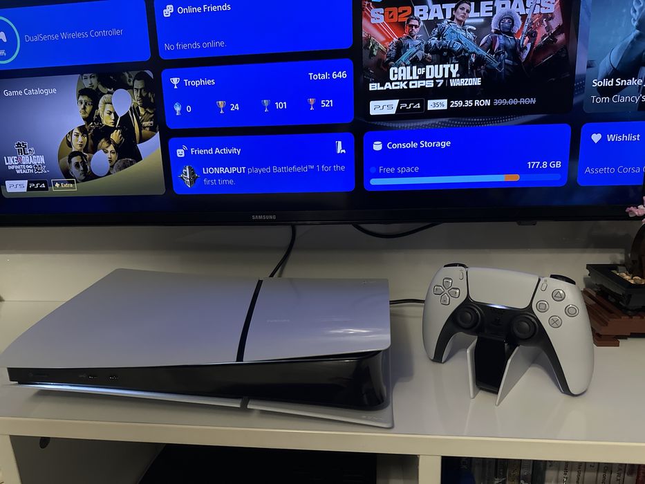 Playstation 5 digital 1tb + charging station +3 ani garantie