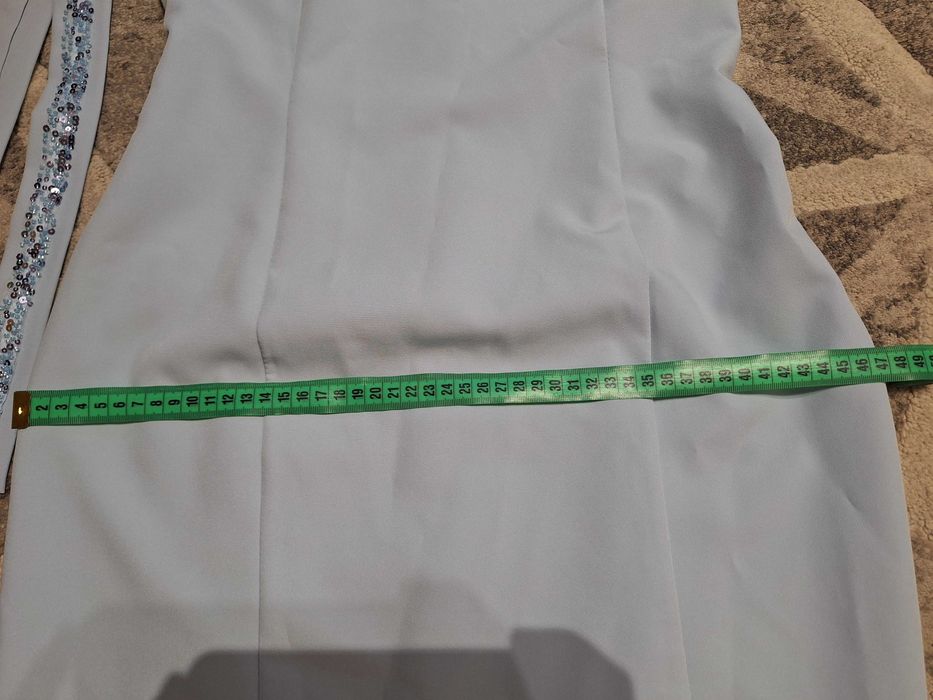 Елегантна официална синя рокля