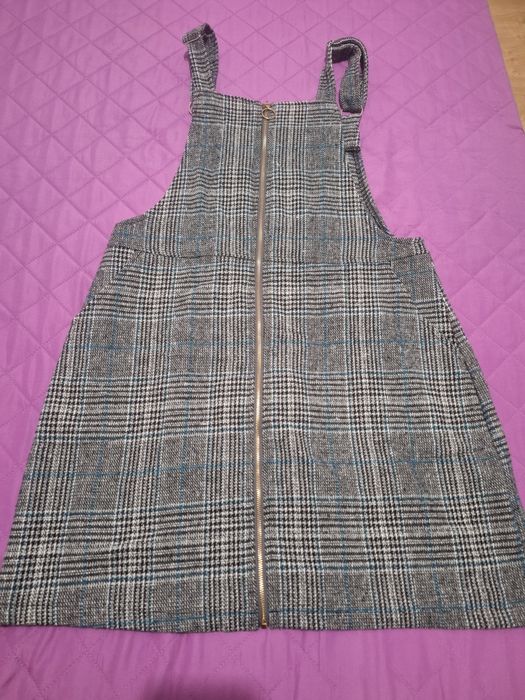 Rochie salopeta cu model in carouri