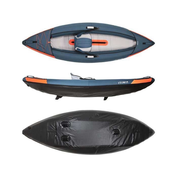 Caiac-canoe gonflabil pentru plimbări 1 - produs resigilat Decathlon