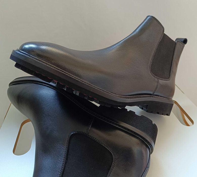 Ghete chelsea 44 plain toe Migato Spain piele naturala moale NOI