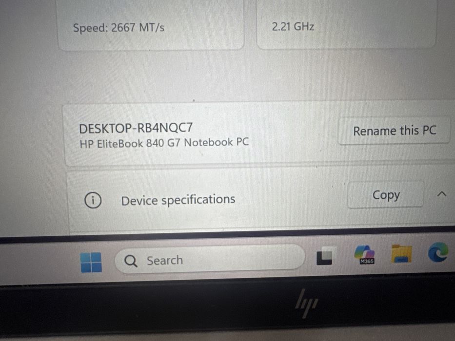 Ноутбук HP EliteBook 840G7 Notebook