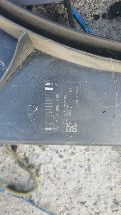 GMW Electroventilator Mercedes A2219066500 S class W221 facelift S350