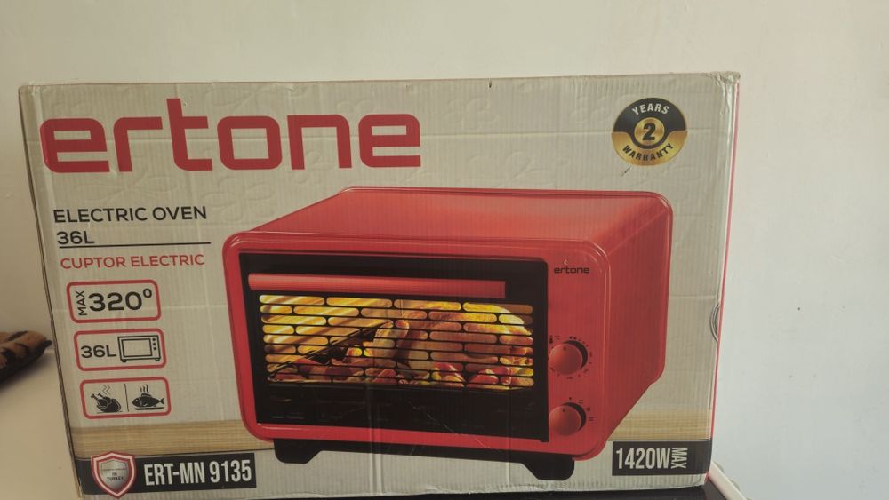 Електрическа фурна Ertone MN9135AB, 36L, 1420W, Регулируема височина,