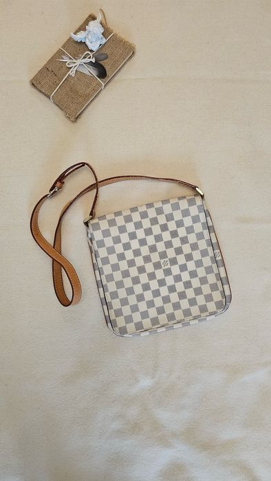 Geanta LV piele si canvas