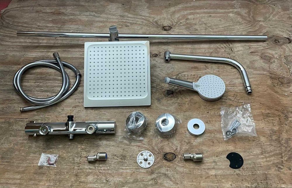 Coloană de duș Hansgrohe Crometta E EcoSmart – cromată