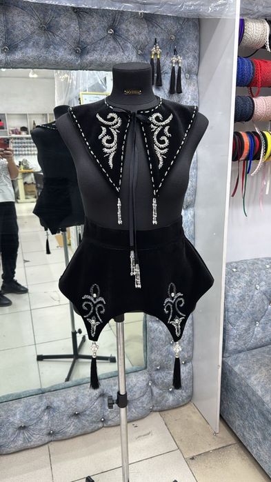 баска и воротник в казахском этно стиле