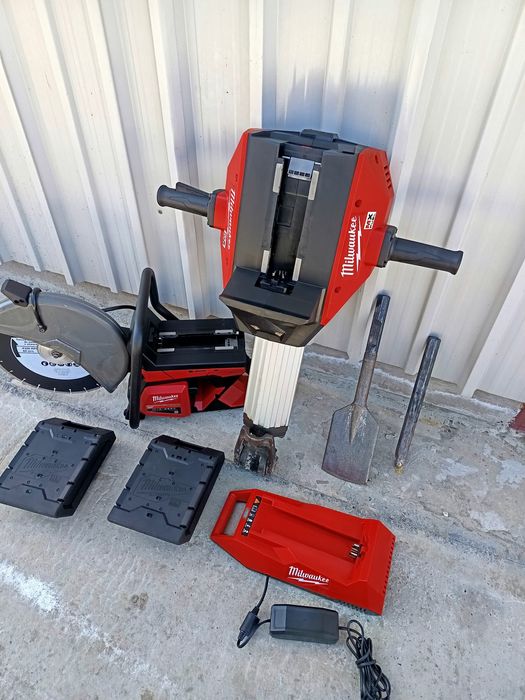 Set Milwauckee MXF fuel brushless picamer demolator și debitator beton