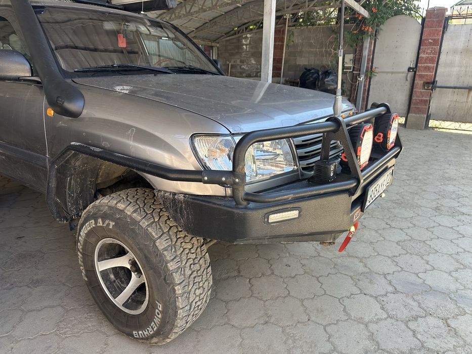 Силовые бампера с защитой крыльев и калитками на land cruiser 100/105