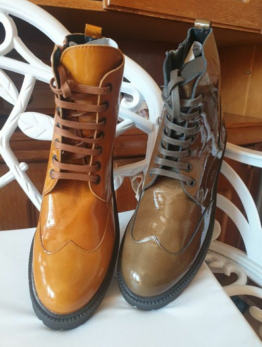 Ghete noi din piele naturala