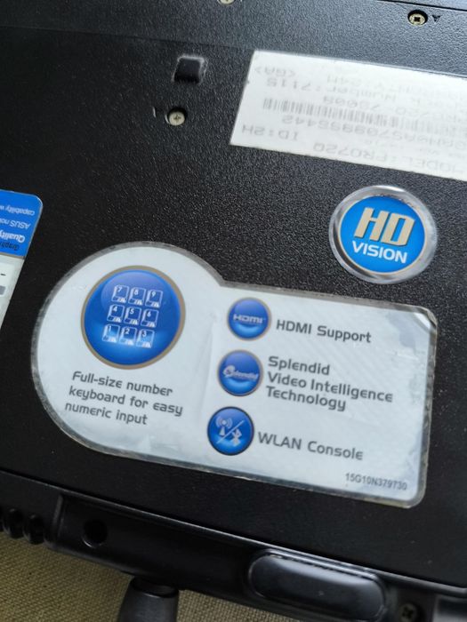 Лаптоп ASUS Pro72Q 17"