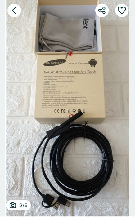 Camera pentru zone greu accesibile