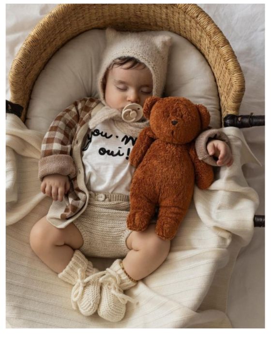 Мече с бял шум Moonie “Caramel”