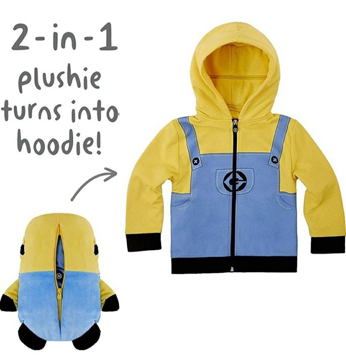 Толстовка-трансформер для мальчиков и девочек Cubcoats Миньон Боб. США