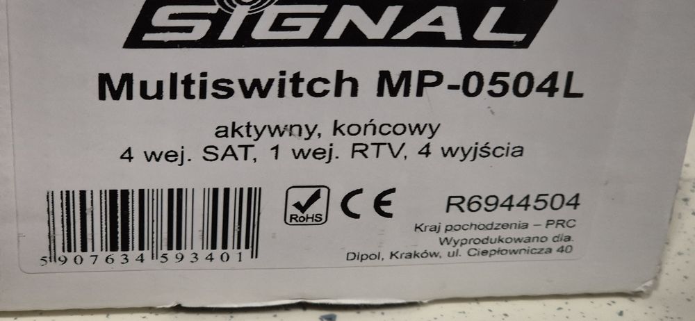 Multiswitch 6/4 signal MP- 0504L