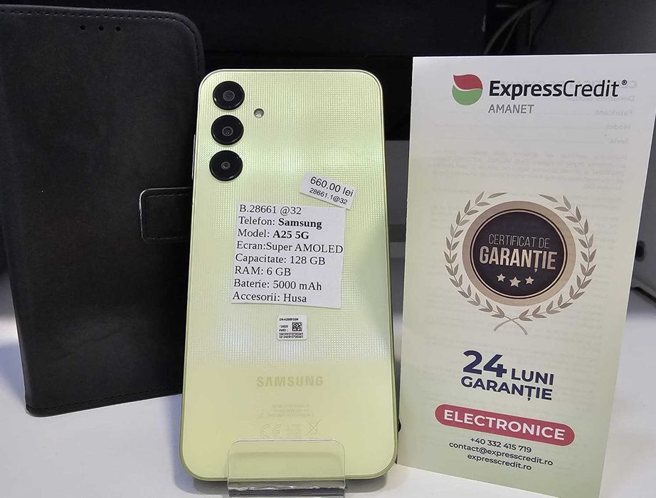 Telefon Samsung A25 5G (AG32 B.28661) Garantie 2 Ani !