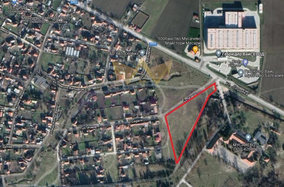 Парцел в София, област-с.Мусачево площ 21535 цена 602980