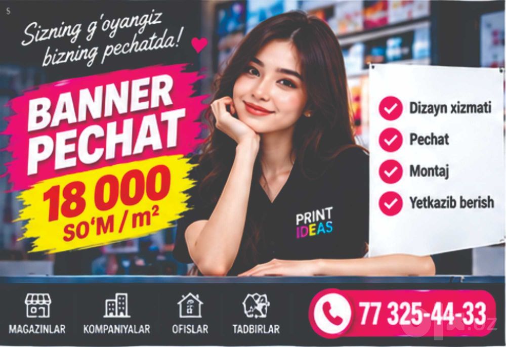 BANNER PECHAT — 18 000 SO‘M   24/7