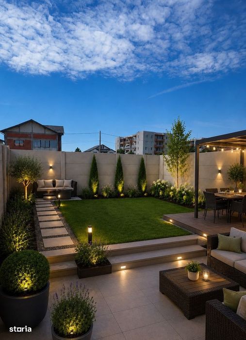 Apartament cu gradina, 2 camere+mansarda locuibilă 2 locuri, parcare