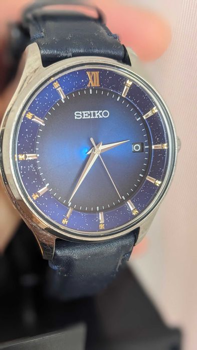 Ceas Seiko Eternal Blue Limited Edition Titanium Sapphire Solar Selection SBPX141 V157-0DK0
