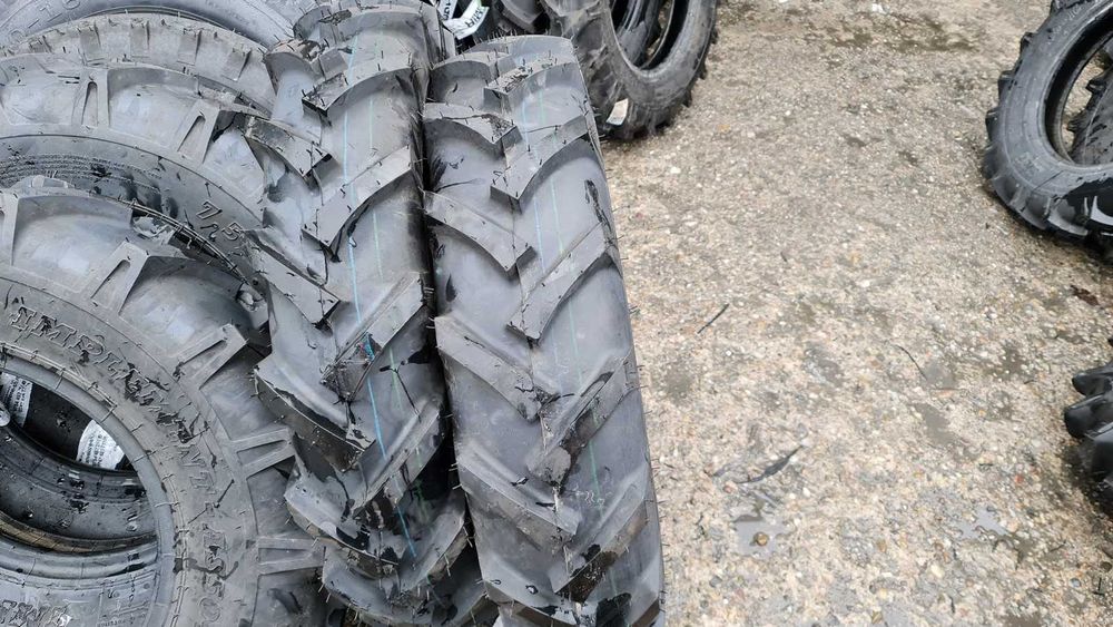 Anvelope noi 7.50-16 BKT tractiune 8 pliuri cauciucuri motocultor