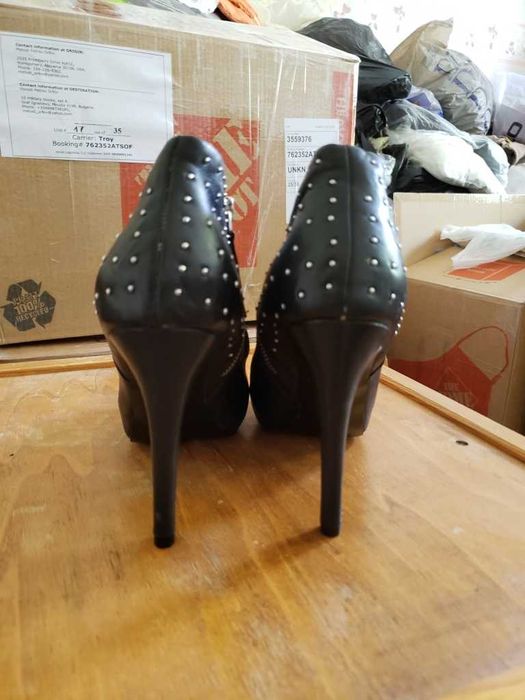 Mango обувки / боти естествена кожа, Нови