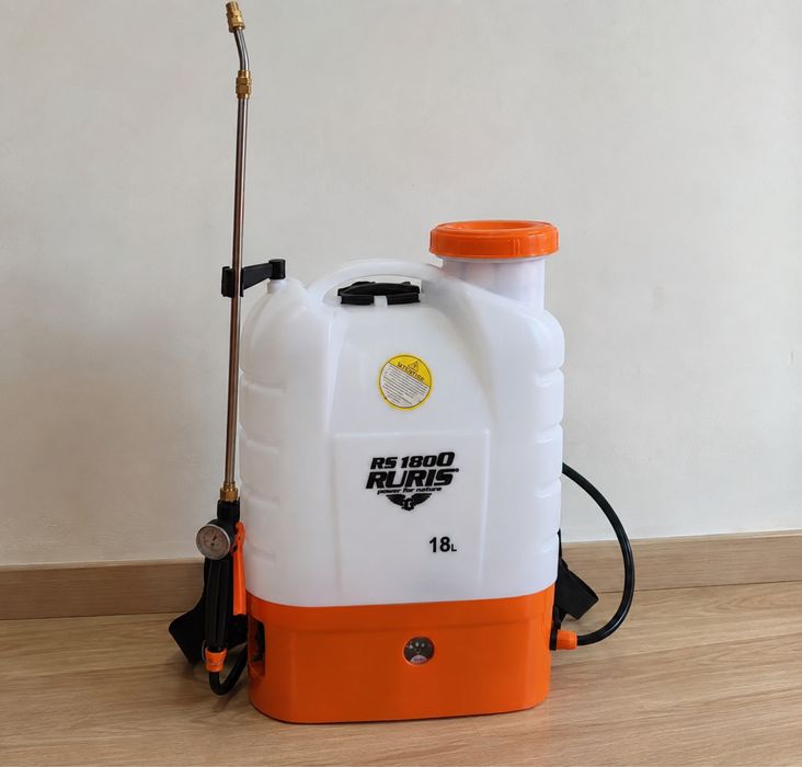 Pulverizator electric Ruris RS 1900 18L 12V 8Ah cu lance telescopica