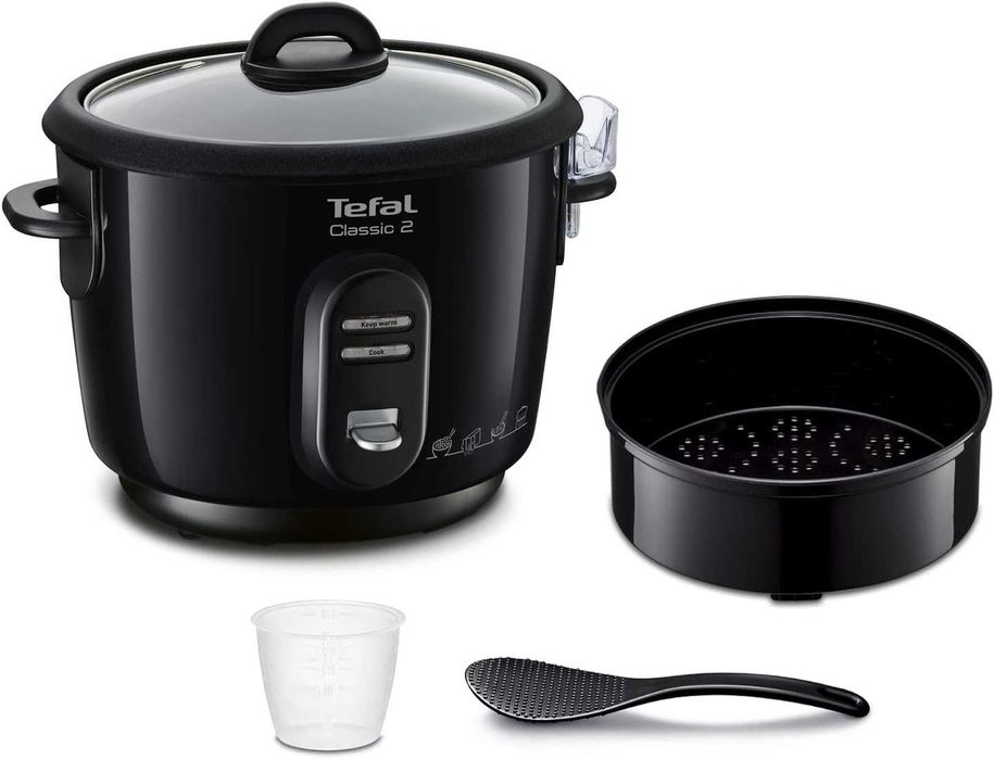 Tefal - RK102811 - Класическа черна метална оризоварка, 3L