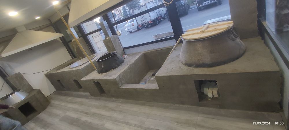 Барбекю комплекс . хар хил турдаги печлар ва учок мангаллар