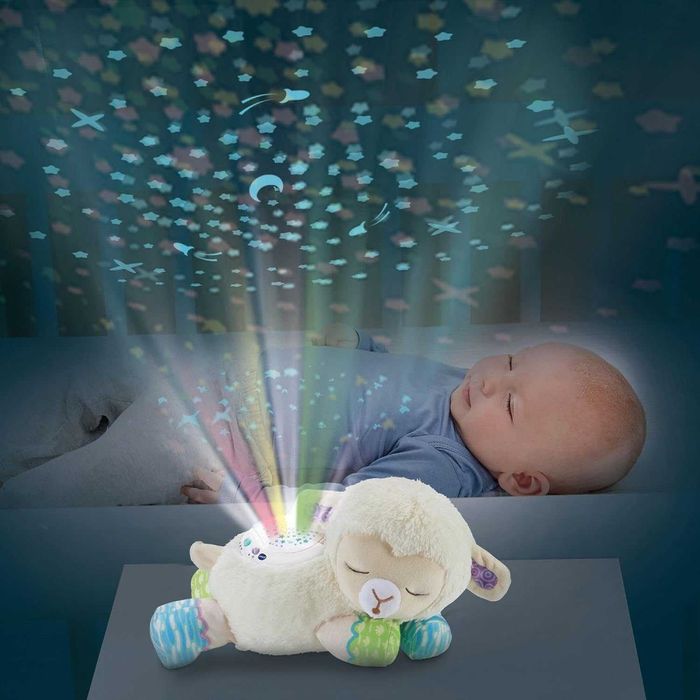 VTech Manon, Lumi Мече/Овца „Звездна нощ“ 3 в 1 – Мека играчка, нощна лампа и проектор