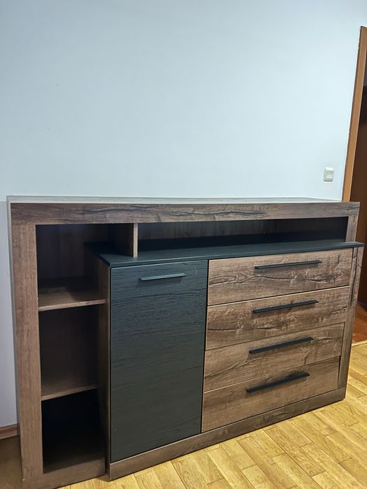 Спалня комплект Aiko с LED осветление + пейка + скрин